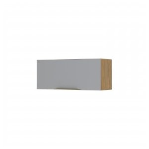 Armário Briz 1 Porta Basculhante 80 Cm B-221 Nature/cinza Henn
