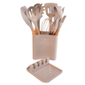 Conjunto Utensílios Silicone 13 Marrom - 2