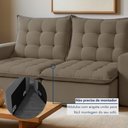 Ver imagem 6 de Sofá Retrátil e Reclinável 2 Lugares 196cm Veneza