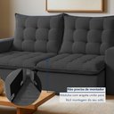 Ver imagem 6 de Sofá Retrátil e Reclinável 2 Lugares 196cm Veneza