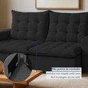 Ver imagem 6 de Sofá Retrátil e Reclinável 2 Lugares 196cm Veneza