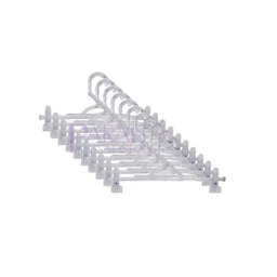 Kit 25 Cabides Saia com Presilha Transparente – Organize com Estilo e Praticidade - 1