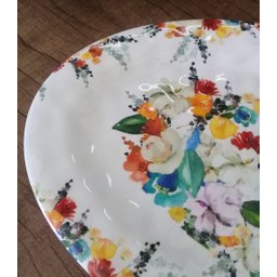 Travessa Melamina Colmar Haus Concept 40,5cm X 28cm Flores 2414 - 6