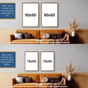 Ver imagem 6 de Quadro Decorativo Religioso Nunca Foi Sorte Sempre Foi Deus 3 Telas 60x90 para Sala Hall