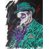 Quadro Charada - Edward Nygma - Gotham City - Moldura com Vidro - 1