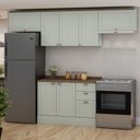 Ver imagem 1 de Cozinha Modulada 4 Peças 1 Balcão com Tampo 2 Aéreos 100% Mdf