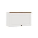Ver imagem 7 de Cozinha Modulada 4 Peças 1 Balcão com Tampo 2 Aéreos 100% MDF Bege/Branco Fosco