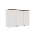 Ver mais imagens de Cozinha Modulada 4 Peças 1 Balcão com Tampo 2 Aéreos 100% Mdf