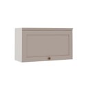 Ver imagem 7 de Cozinha Modulada 4 Peças 1 Balcão com Tampo 2 Aéreos 100% MDF Cinza/Branco/Fendi