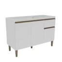 Ver imagem 1 de Armário Balcão de Cozinha 120cm com 3 Portas e 1 Gaveta 2405 Branco