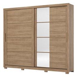 Guarda Roupa Casal Ambiente Palace Jequitibá Brilho com Espelho - Henn - 2