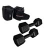 Kit Halter Dumbell Sextavado 8kg (2un) + Caneleira 3kg (2un) - 1