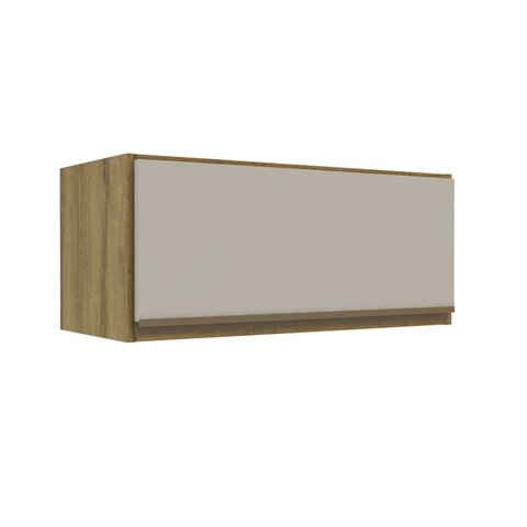 Armário Aéreo de Cozinha Basculante 1 Porta 70cm Yescasa Marrom/Mel/Arenas