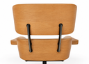Ver imagem 2 de Poltrona Charles Eames com Puff - Couro Marrom Telha 215 - Freijó