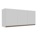 Ver imagem 1 de Armário Aéreo 3 Portas 120cm 2406 Yescasa Branco