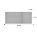 Ver imagem 2 de Armário Aéreo 3 Portas 120cm 2406 Yescasa Branco