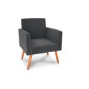 Ver imagem 1 de Poltrona Decorativa Nina Suede Cinza