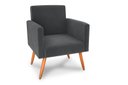 Ver imagem 1 de Poltrona Decorativa Nina Suede Cinza
