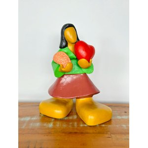 Escultura Razão e Coração - Decoração em Cerâmica - Mestre Ivo Diodato