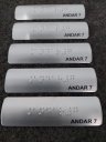 Ver imagem 3 de KIT 10 PLACAS BRAILE PARA CORRIMÃO ANDAR 7