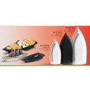 Ver imagem 4 de Kit 06 Barca Barco para Açaí Sushi Sashimi Bandeja 22 Preto