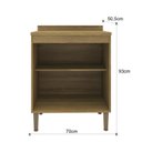 Ver imagem 3 de Balcão de Cozinha 2 Portas com Tampo 25mm 70cm 2408 Yescasa Marrom/Mel/Arenas