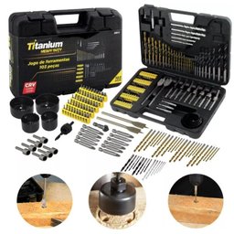 Jogo de Ferramenta Titanium 103 Peças: Brocas Bits - 2