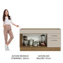 Ver imagem 6 de Balcão Gabinete de Pia 150 Cm 2 Portas e 2 Gavetas (sem Tampo e Pia) Rustic/crema Agata Madesa