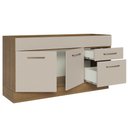 Ver imagem 5 de Balcão Gabinete de Pia 150 Cm 2 Portas e 2 Gavetas (sem Tampo e Pia) Rustic/crema Agata Madesa
