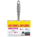Ver imagem 1 de Kit Rolo Adesivo Tira Pelos e Fiapos Limpa Roupas Sofa Cama 50 Folhas Branco Sanremo