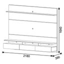 Ver imagem 5 de Painel para Tv Home Suspenso Ambiente Decore 2.2 Nature Off White - Imcal