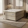 Cama Box Baú Colchão Casal Queen Probel Molas Guarda Costas Max Pillow Top 158x198x81cm Bege/ - 3