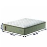 Cama Box Baú Colchão Casal Queen Probel Molas Guarda Costas Max Pillow Top 158x198x81cm Bege/ - 5