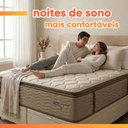 Ver mais imagens de Cama Box Baú Colchão Casal Queen Probel Molas Guarda Costas Max Pillow Top 158x198x81cm Bege/