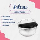 Ver imagem 3 de Saleiro de Parede Acrílico Transparente Moderno Cozinha para Bancada Balcão ou Fixação em Paredes Ac