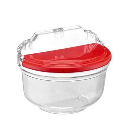 Saleiro de Parede Acrílico Transparente Moderno Cozinha para Bancada Balcão ou Fixação em Paredes Ac