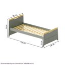 Ver imagem 4 de Cama Solteiro com LED Petit Casatema MadeiraOriginals Verde/Mel