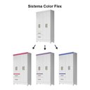 Ver imagem 5 de Guarda Roupa Solteiro Madri 4 Portas e 2 Gavetas Color Flex Branco/rosa - Moval