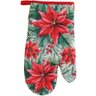 Kit 2 Peças Natalino Pano de Prato e Luva de Forno Bene Casa Flor de Natal - 2
