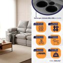 Ver imagem 3 de Sofá Veneza 2,40m Retrátil Reclinável Cinza USB e Porta Copos - King House