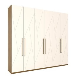 Guarda Roupa Casal Instyle 6 Portas Nature/Off White - Móveis Henn - 1