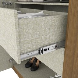 Guarda Roupa Casal Instyle 6 Portas Nature/Off White - Móveis Henn - 6