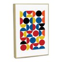 Ver imagem 1 de Quadro Decorativo Bauhaus Retrô Ii com Moldura Filete