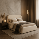 Ver imagem 1 de Cama de Casal para Quarto Estilo Moderno e Elegante 1.40m Off White