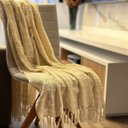 Ver imagem 3 de Manta para Sofa Algodao Diversas Cores 1.40 X 1.20m - Cru