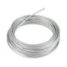 10 M -cabo De Aço Galvanizado 1/4 - 6,4mm- Flexível 6x19 - 1