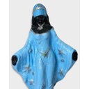 Ver imagem 5 de Escultura Orixá Iemanjá Negra Manto Azul em Resina 13 cm