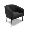 Ver imagem 3 de Sofá Namoradeira e 2 Poltronas Pé de Ferro Preto Stella Suede Preto D03 - D'Rossi