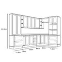Ver imagem 3 de Cozinha Modulada Americana 14 Branco - Henn