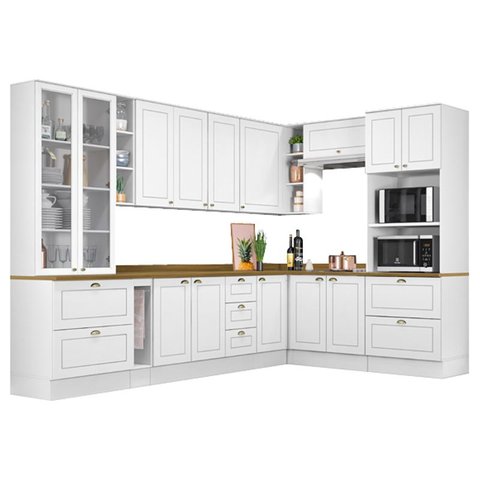 Cozinha Modulada Americana 14 Branco - Henn
